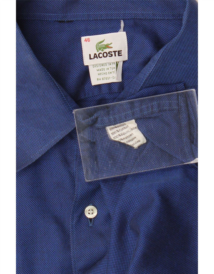 Camicia da uomo Lacoste taglia 46 2XL cotone blu