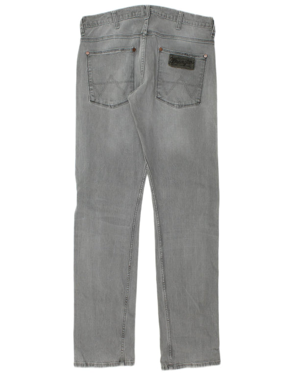 Jeans dritti Crank da uomo Wrangler W34 L36 cotone grigio