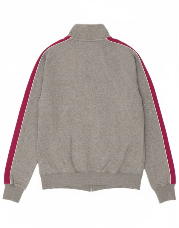 Giacca da ginnastica da donna Nike UK 16 Large in cotone color block grigio