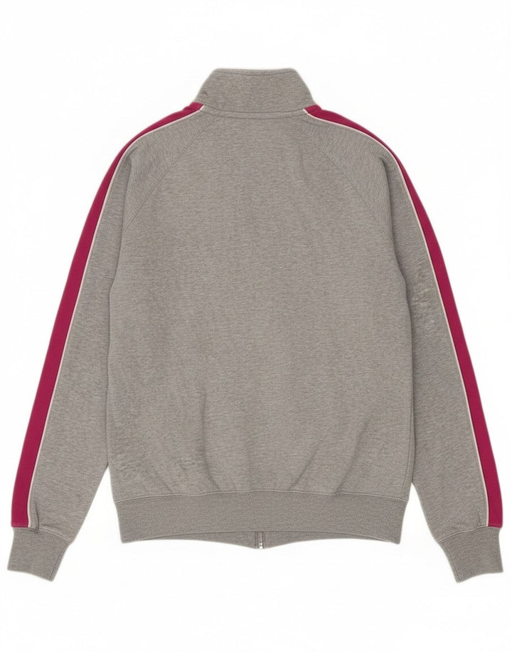 Giacca da ginnastica da donna Nike UK 16 Large in cotone color block grigio