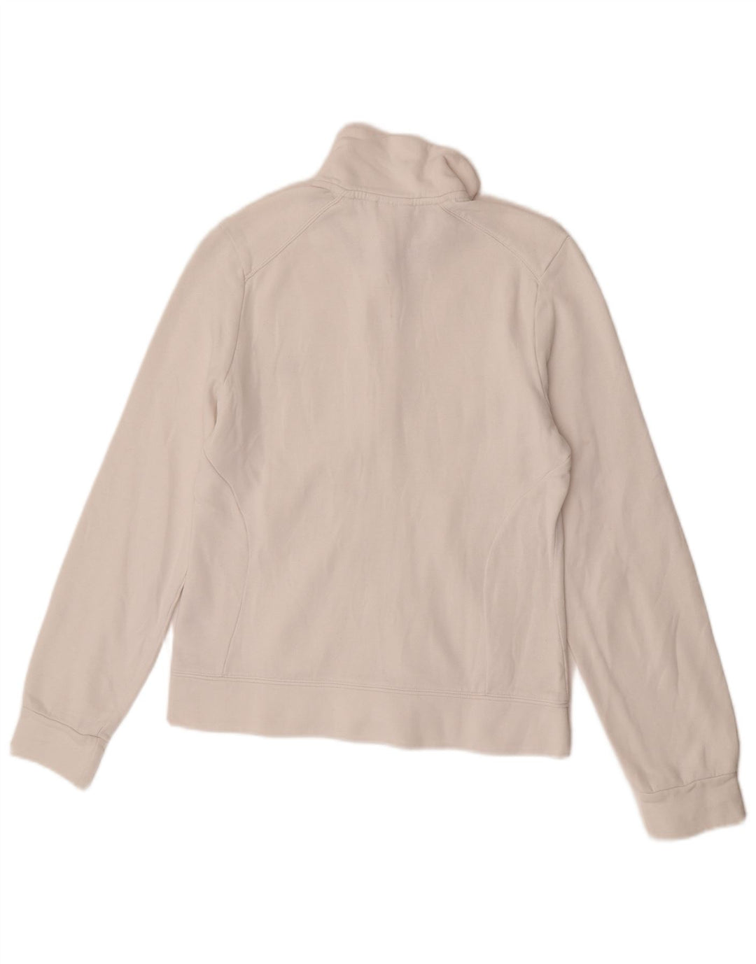 Giacca da tuta da donna Adidas UK 12 cotone bianco medio