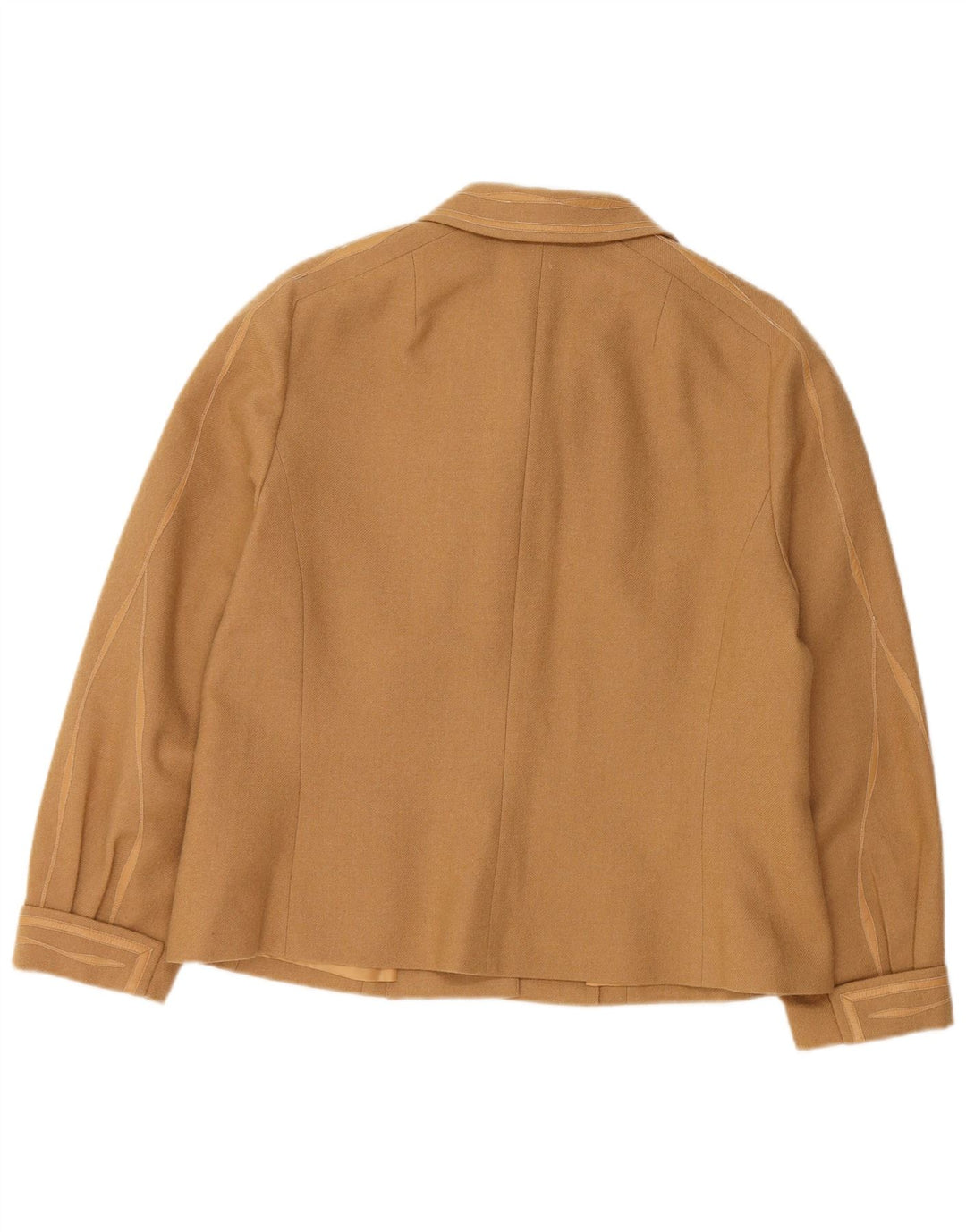 Giacca blazer da donna a 4 bottoni COJANA UK 16 grande lana beige