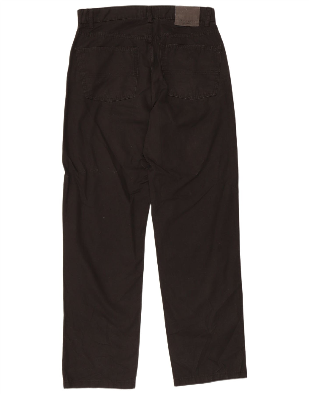 TED BAKER Mens Straight Casual Trousers W32 L30  Black Cotton