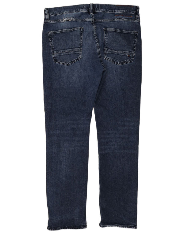 Tommy Hilfiger Uomo Pantone Slim Jeans W34 L30 Cotone Blu