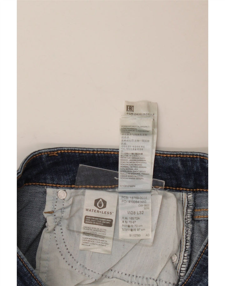 LEVI'S Jeans da donna 725 a vita alta bootcut W28 L32 cotone blu