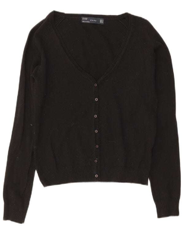 Maglione Bolero da donna Zara UK 12 cotone nero medio