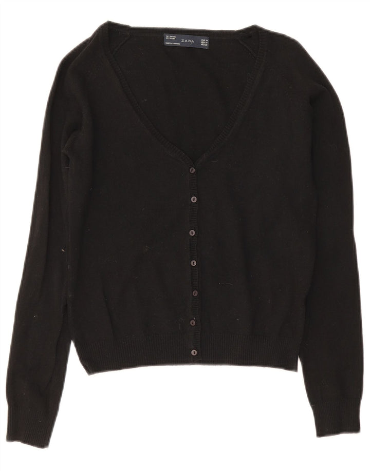 Maglione Bolero da donna Zara UK 12 cotone nero medio