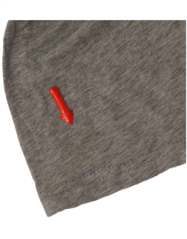 T-shirt grafica da uomo con vestibilità regolare Quiksilver, cotone grigio medio