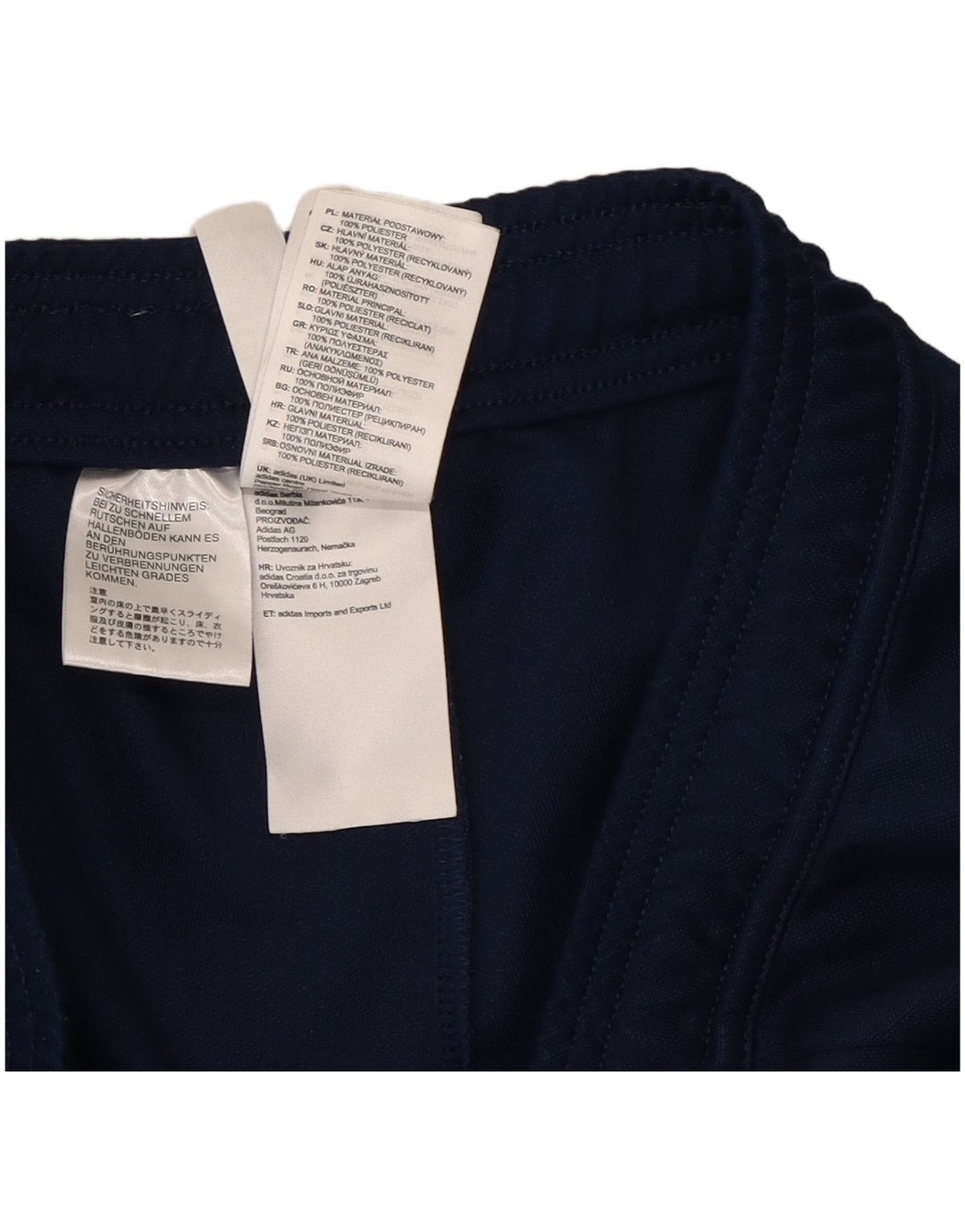 Pantaloni da tuta Adidas Aeroready da uomo medio poliestere blu navy