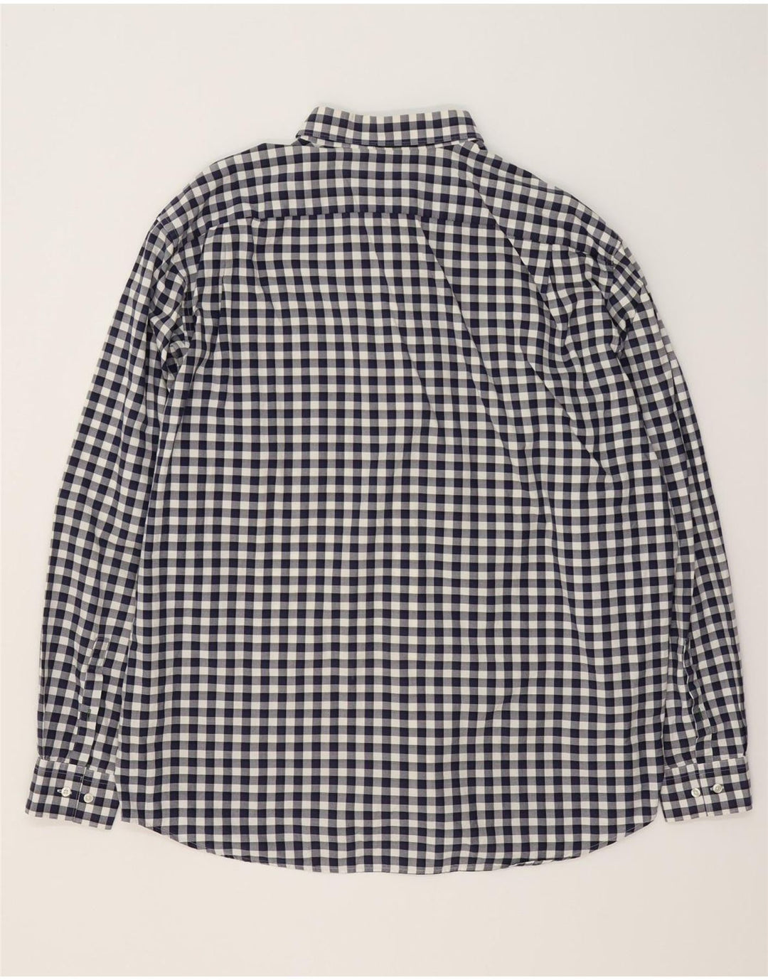 Camicia Lacoste da uomo vestibilità regolare taglia 46 2XL cotone a quadretti blu navy