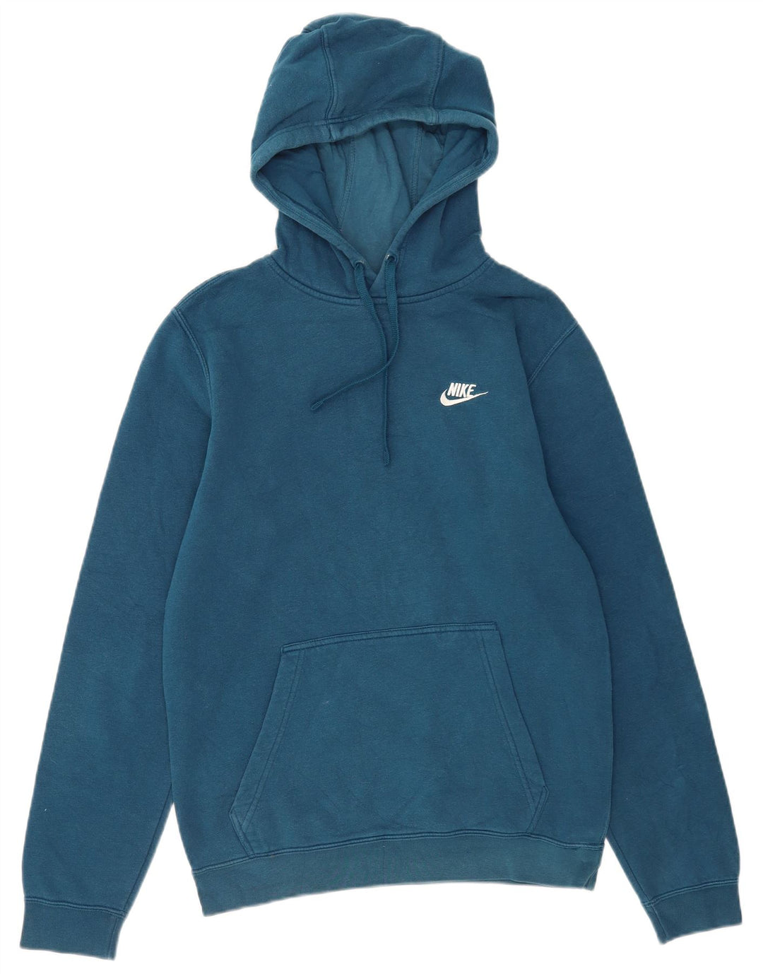 Felpa con cappuccio da uomo Nike Small in cotone blu