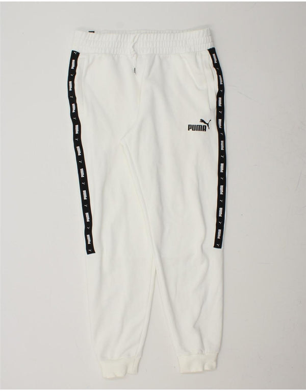 Pantaloni da tuta con grafica PUMA da uomo Joggers Large White Colourblock