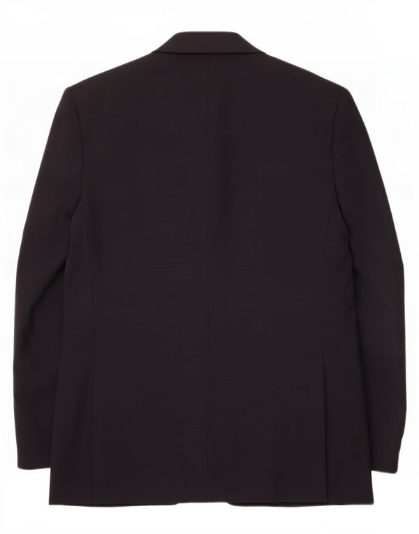 Giacca blazer a 2 bottoni da uomo Marks & Spencer EU 38 media blu navy lana vergine
