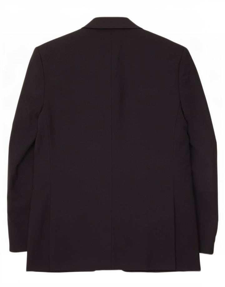 Giacca blazer a 2 bottoni da uomo Marks & Spencer EU 38 media blu navy lana vergine