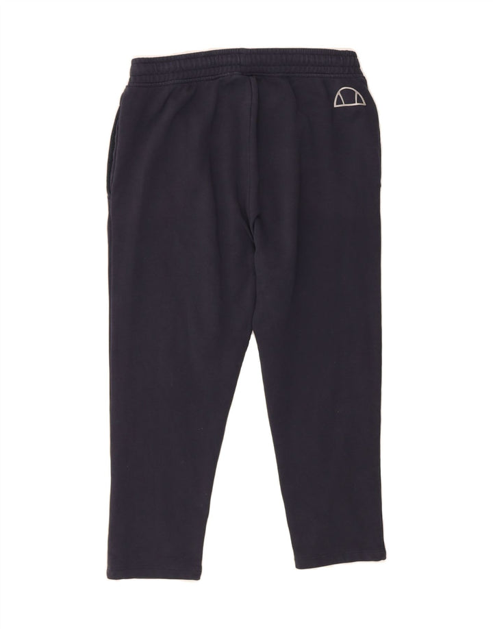 ELLESSE Womens Tracksuit Trousers UK 14 Medium  Navy Blue Cotton Vintage Ellesse and Second-Hand Ellesse from Messina Hembry 