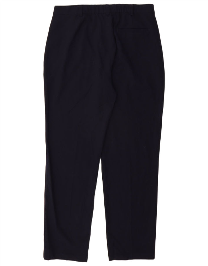 Pantaloni chino da donna MARKS & SPENCER UK 12 medi W30 L28 Blu navy