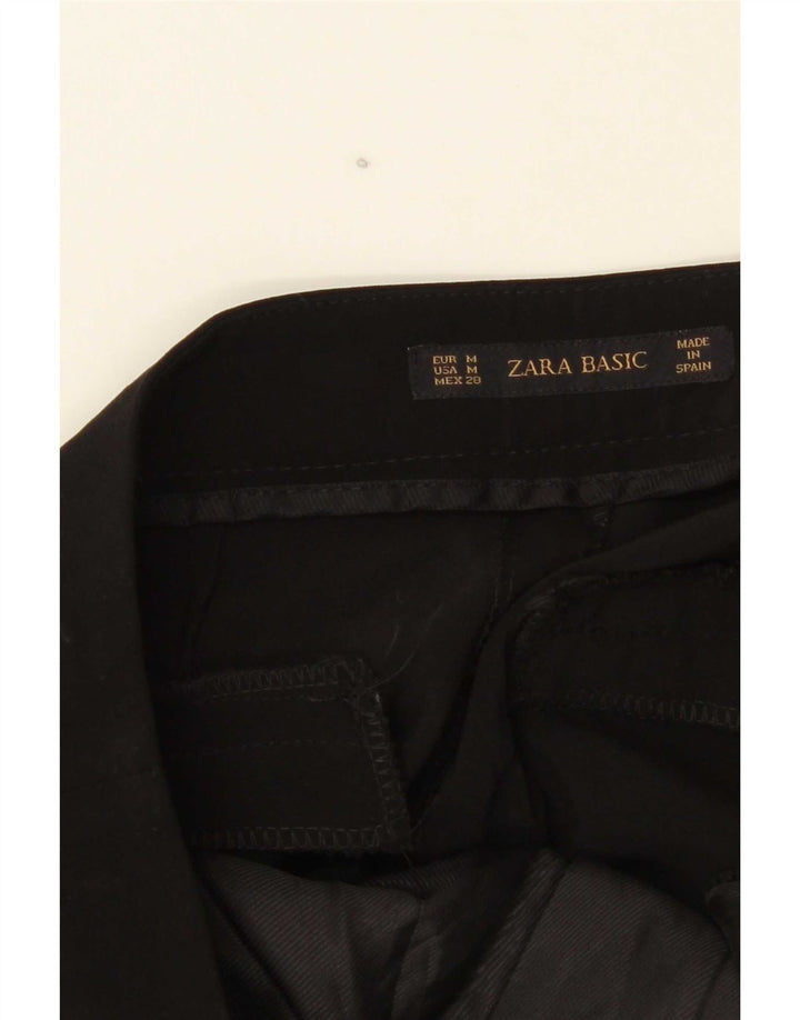 Pantaloni casual con pegging da donna Zara medi W28 L32 poliestere nero
