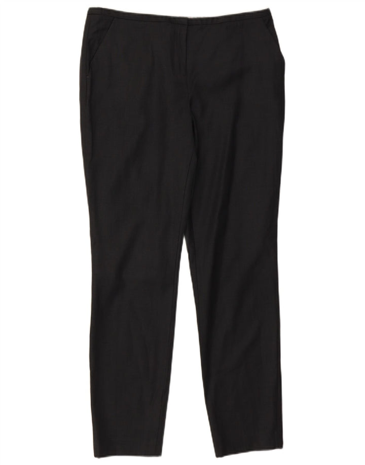 Pantaloni da abito slim da donna Ted Baker taglia 2 piccoli W30 L28 lana nera