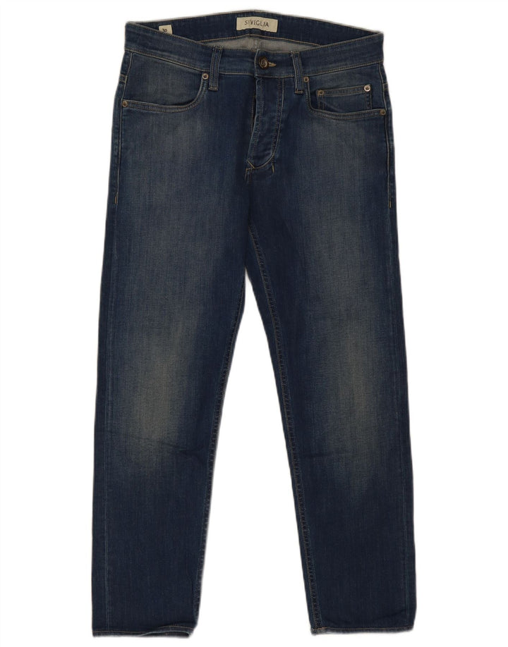 Jeans Cropped Donna SIVIGLIA W30 L26 Cotone Blu