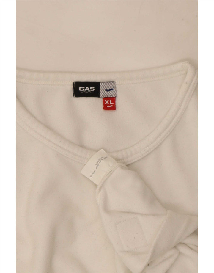 Maglia a maniche lunghe da donna Gas UK 18 XL Poliestere bianco