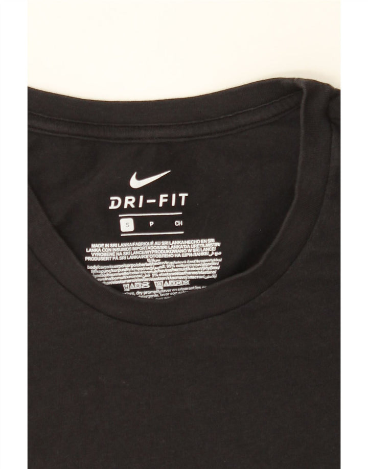 NIKE Mens Dri Fit T-Shirt Top Small Black Cotton Vintage Nike and Second-Hand Nike from Messina Hembry 
