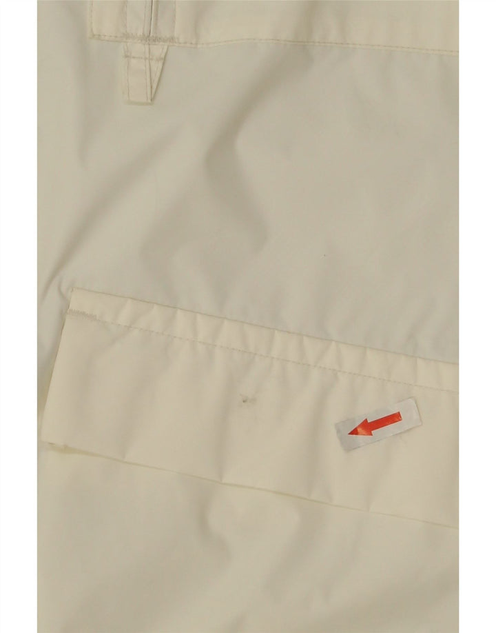 Giacca antipioggia da uomo Nautica UK 40 Large nylon color block bianco