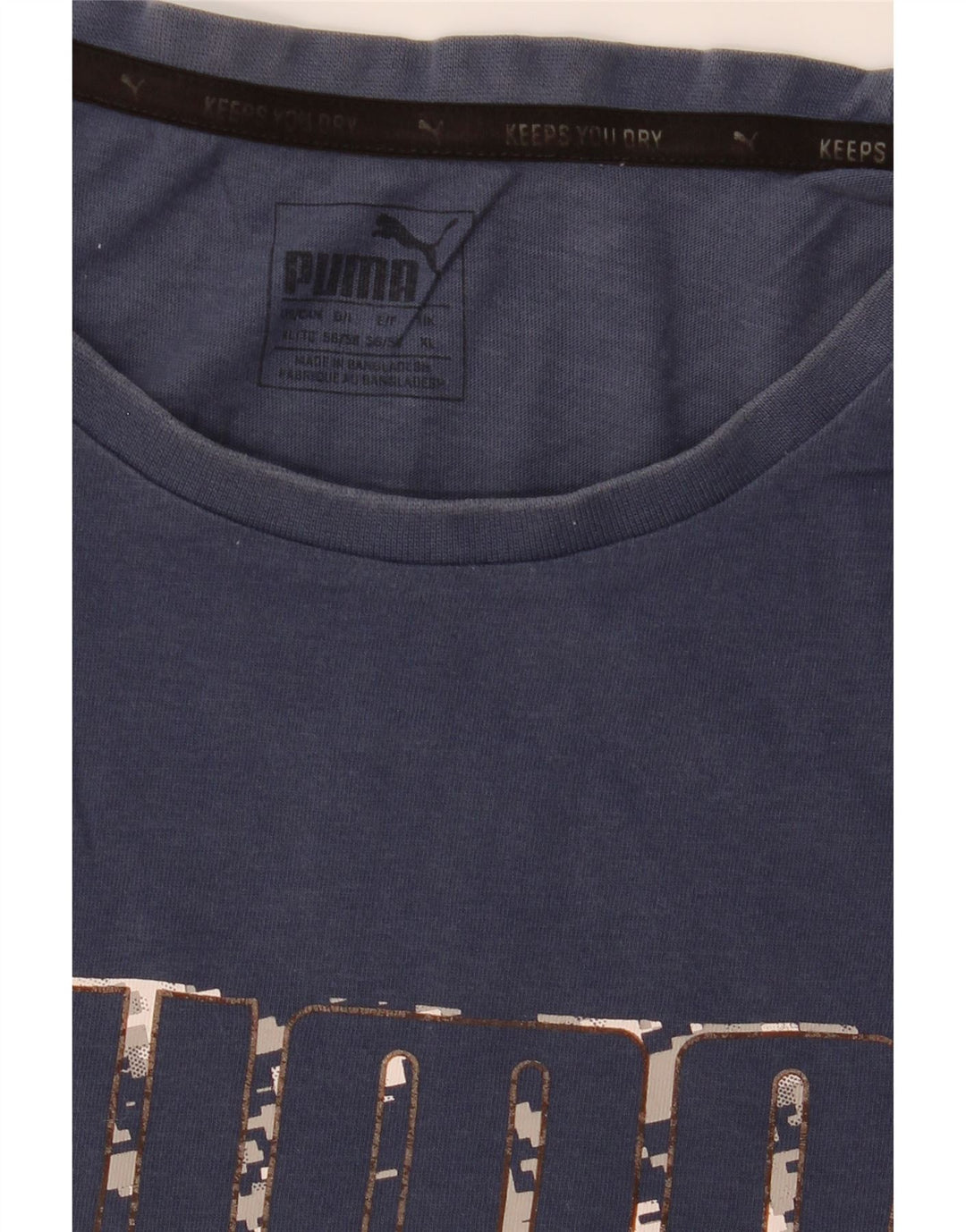 T-shirt grafica da uomo Puma Top XL Blu navy
