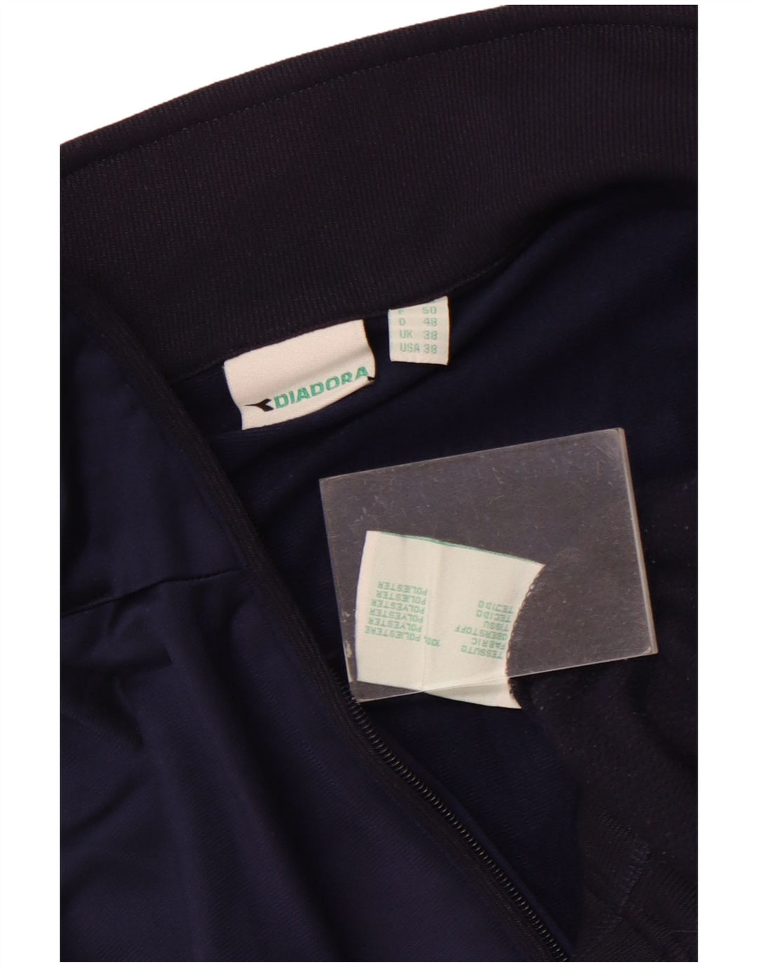 Giacca da tuta da uomo Diadora UK 38 Medium Blu Navy Colourblock