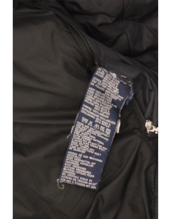 Cappotto imbottito da donna Sergio Tacchini UK 14 nylon nero medio