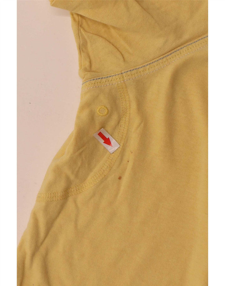 T-shirt grafica da uomo Fat Face Top XL in cotone giallo