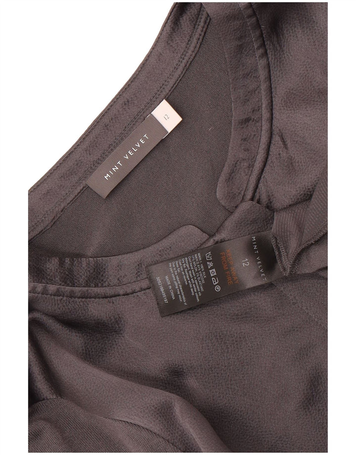 Giacca da tuta da donna MINT VELVET UK 12 Seta grigio medio