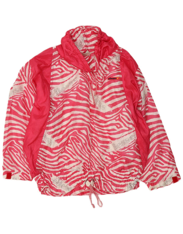Giacca da ginnastica da donna Ellesse Pullover UK 22 3XL Rosa Stampa animalier