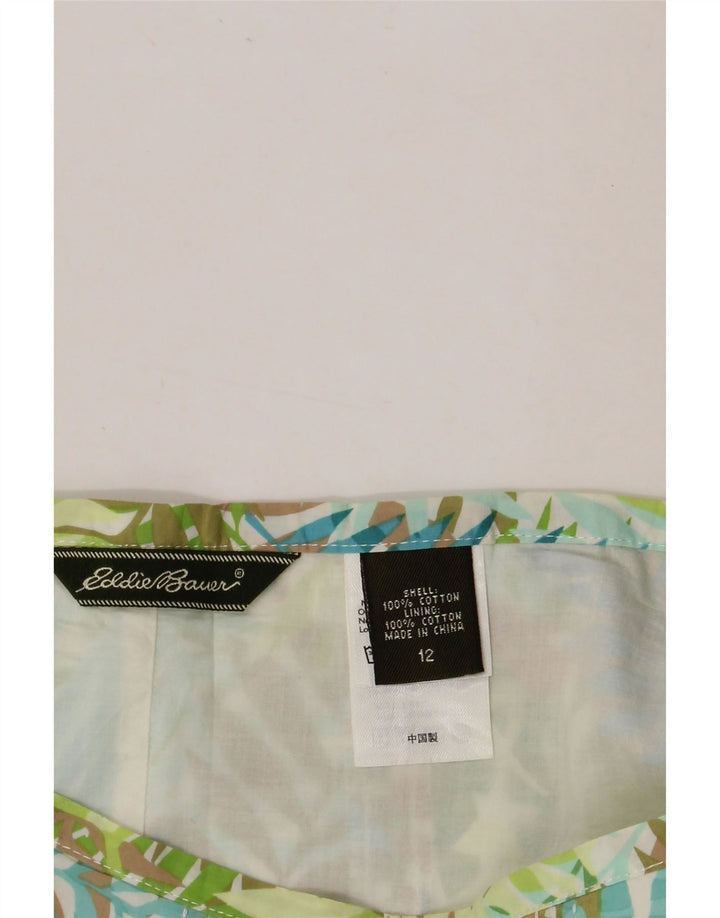 Gonna a trapezio da donna EDDIE BAUER US 12 Large W32 floreale multicolore