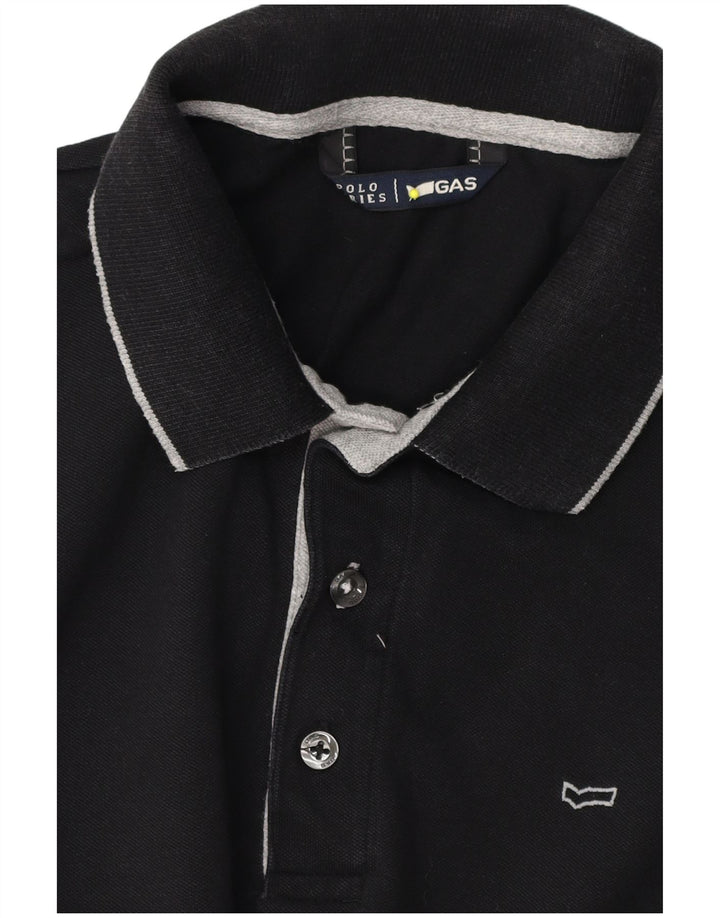 Polo da uomo Gas media nera