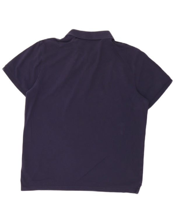 Polo da uomo Gant grande in cotone blu navy