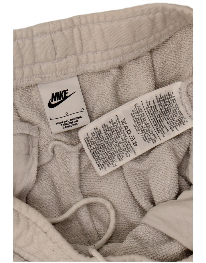 NIKE Mens Sport Shorts Large  White Cotton