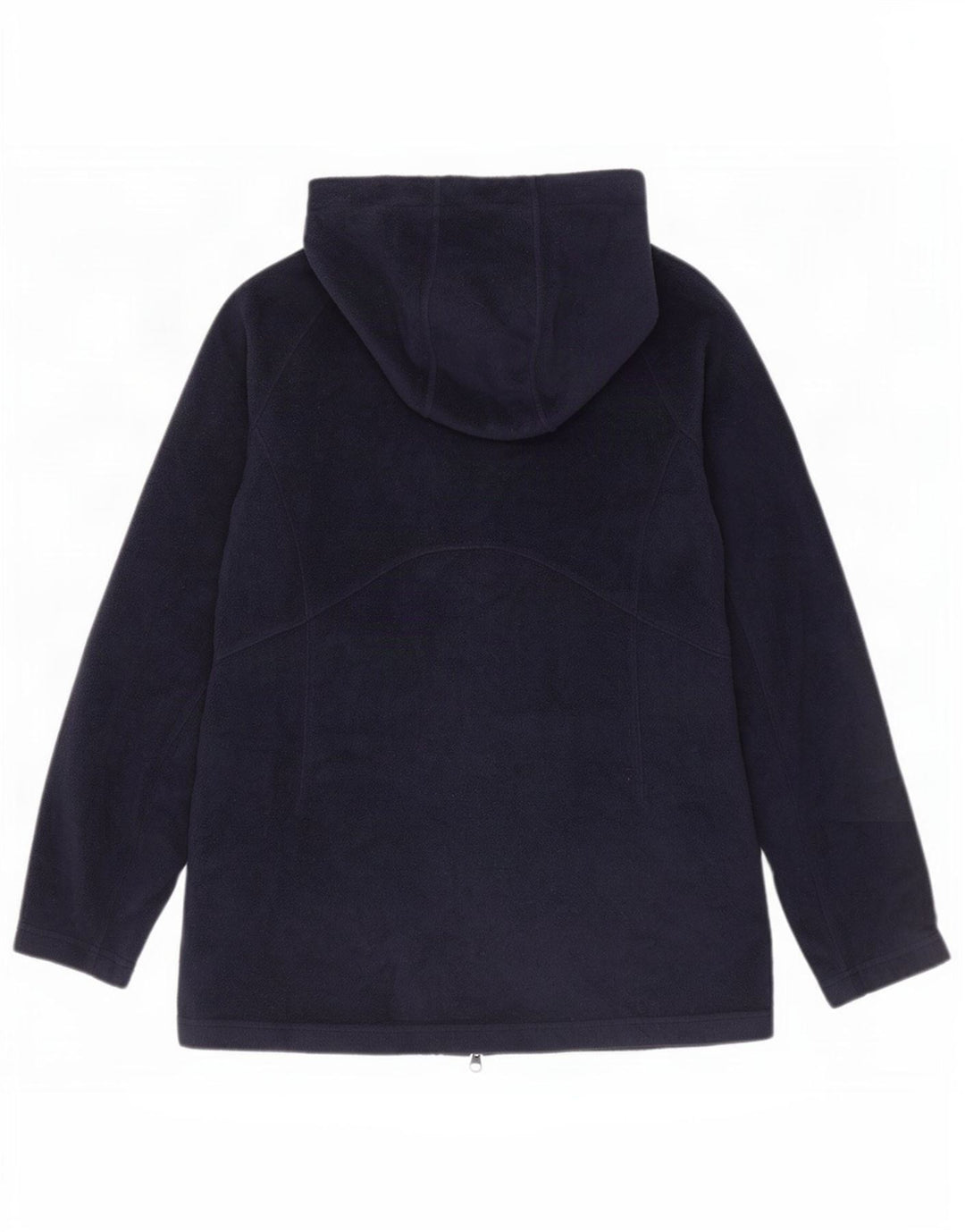 Giacca in pile con cappuccio da donna Columbia UK 14 poliestere medio blu navy