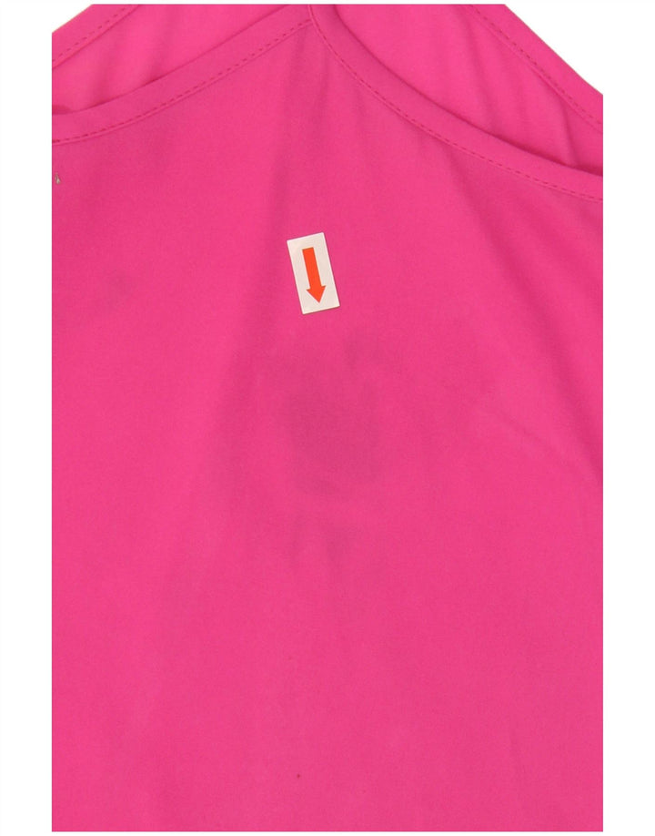 Topshop Donna Cami Top UK 8 Small Rosa Poliestere