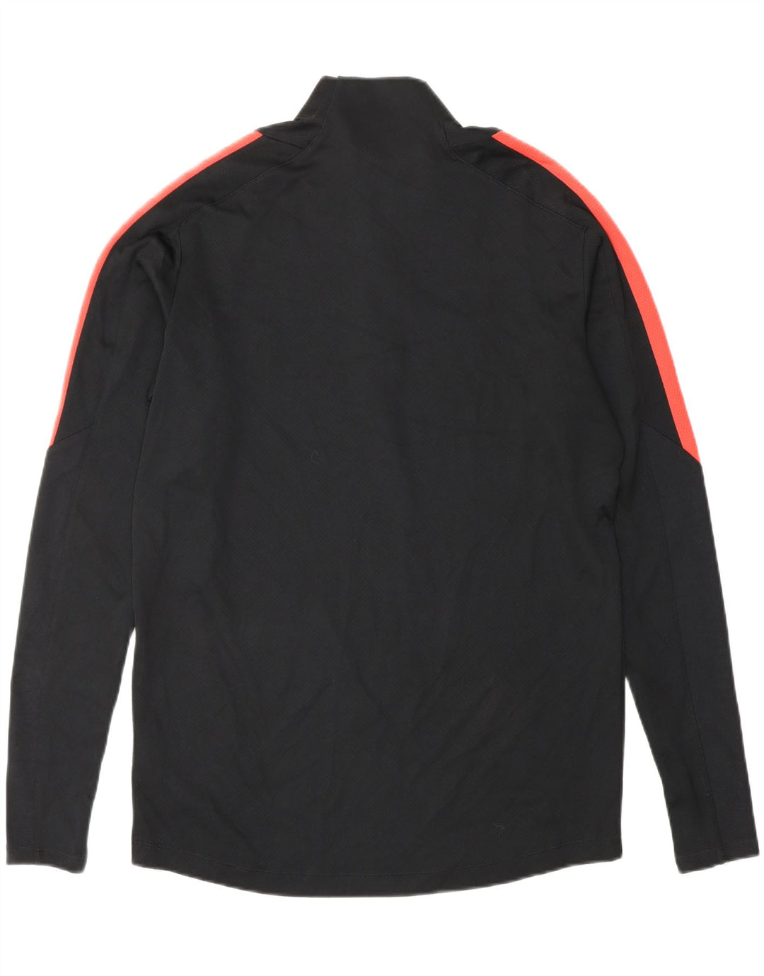 Nike - Maglia da tuta pullover con zip e collo da uomo, media, nera, poliestere, sportiva