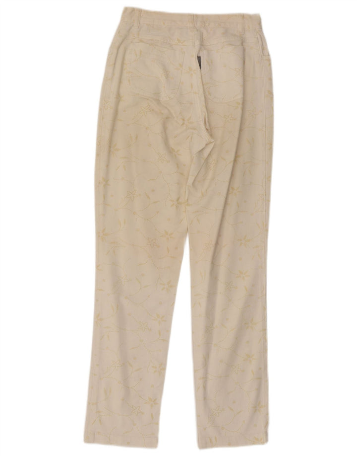 Pantaloni Fendissime da donna Regular Fit Regular Fit W27 L29 Classico Floreale Bianco