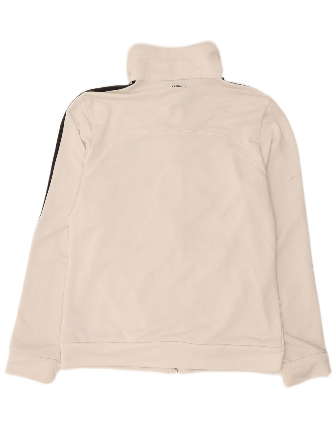 Giacca da ginnastica Adidas Climalite da donna UK 12/14 Medio Bianco