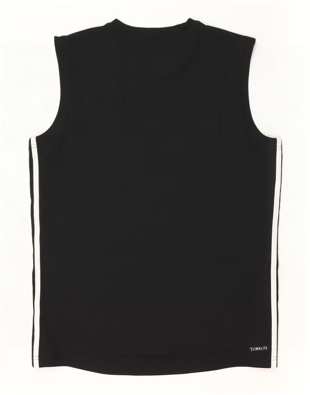 Canottiera grafica Adidas Climalite da uomo, poliestere medio nero