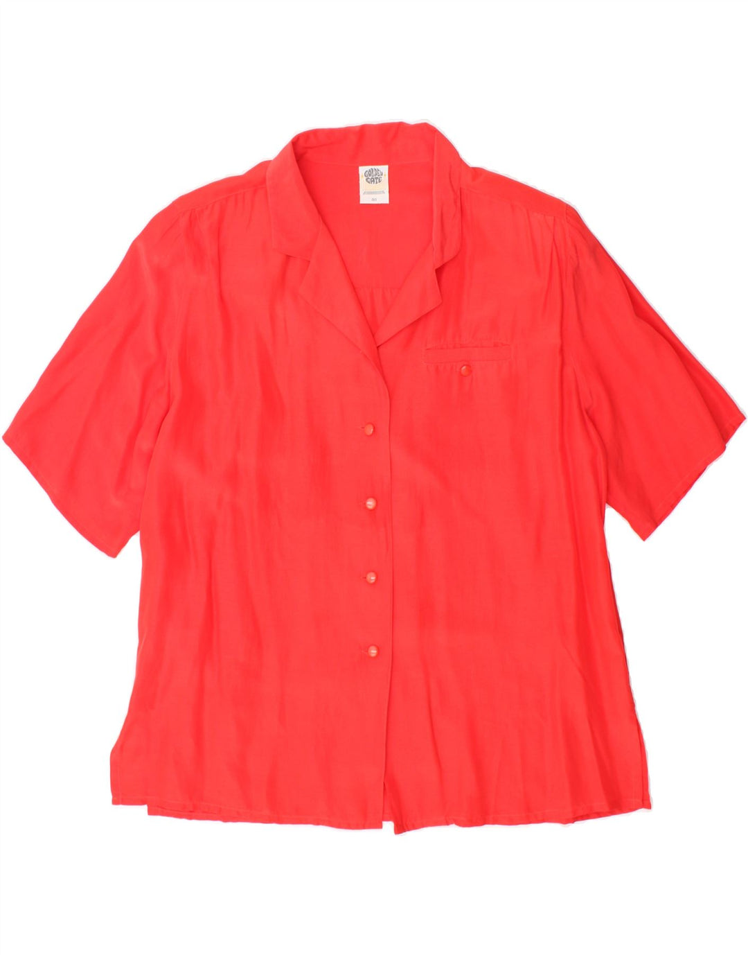 GOLDEN GATE Womens Oversized Short Sleeve Shirt Blouse EU 40 Medium Red Vintage Golden Gate and Second-Hand Golden Gate from Messina Hembry 