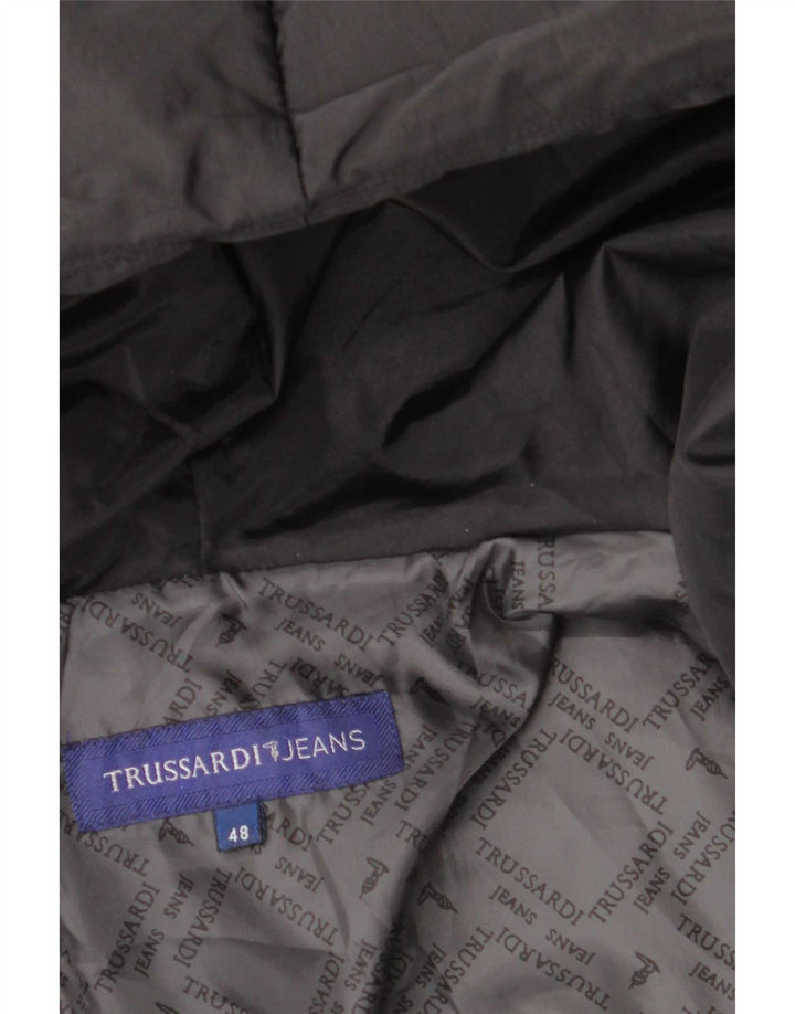 Piumino Donna Trussardi Jeans con Cappuccio IT 48 XL Nero