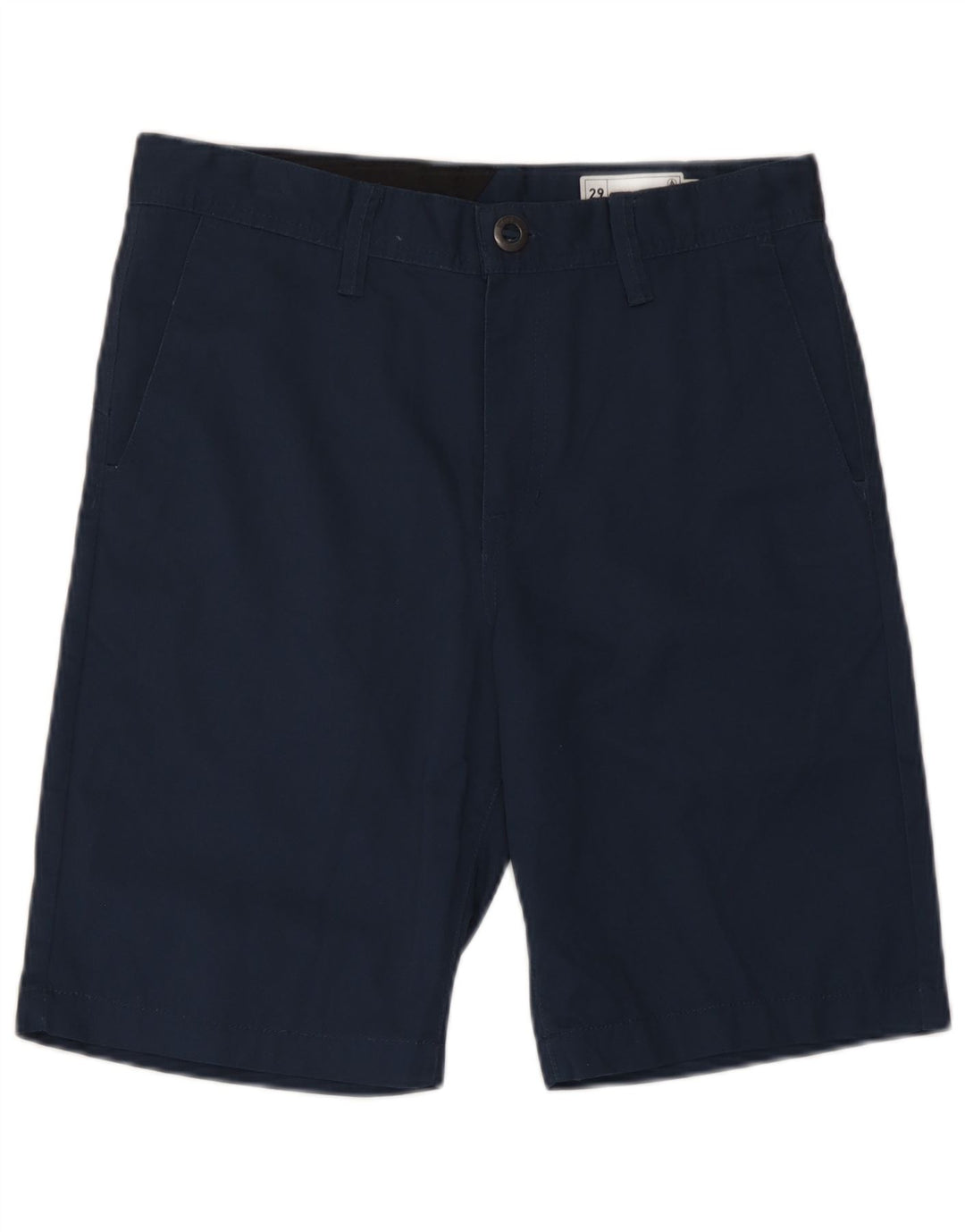 Pantaloncini chino da uomo Volcom W29 Small blu navy in poliestere