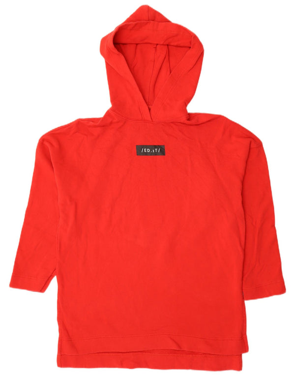 Superdry Womens Oversized Hoodie Dresses UK 10 Small Red Cotton