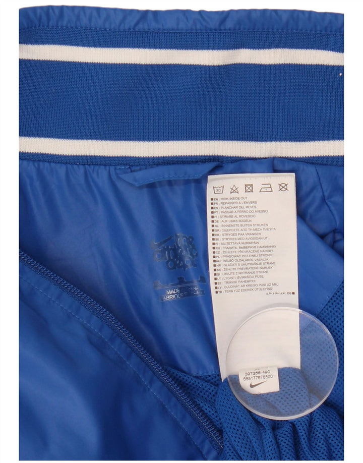 Giacca da ginnastica grafica da uomo NIKE XL in nylon blu