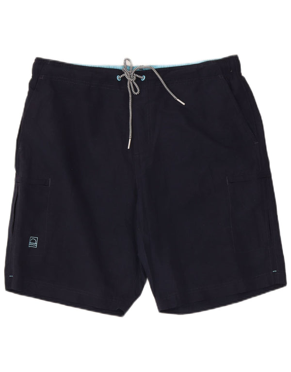 Pantaloncini da bagno da uomo Marks & Spencer grandi in poliestere blu navy