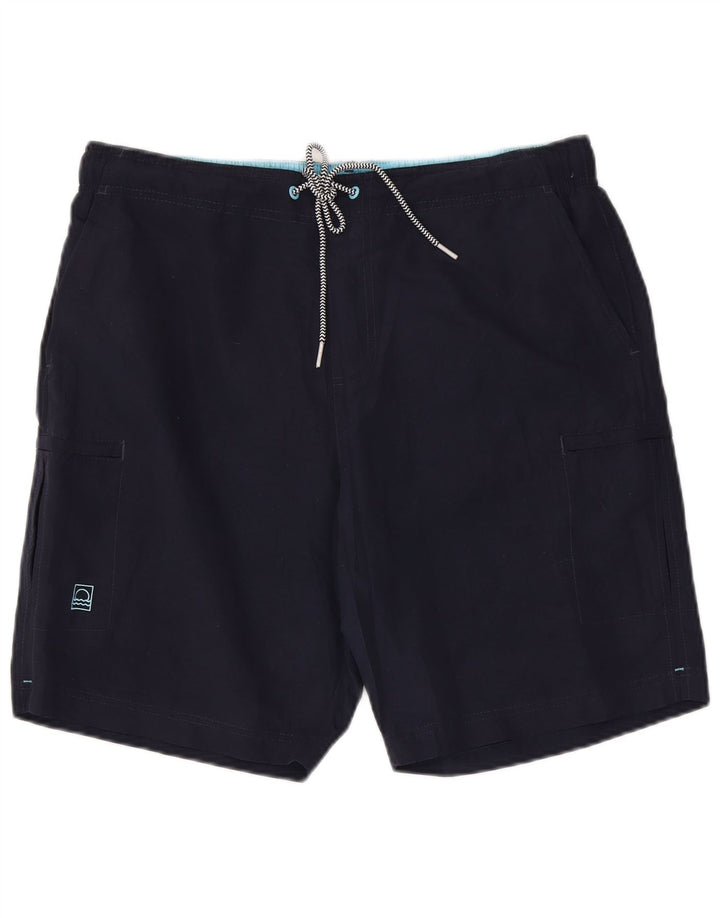 Pantaloncini da bagno da uomo Marks & Spencer grandi in poliestere blu navy
