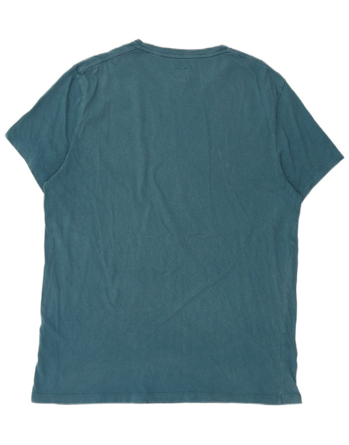 T-shirt grafica da uomo Jack Wills Top in cotone blu medio